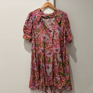 FP Movement by Free People Pink Floral Mini Dress